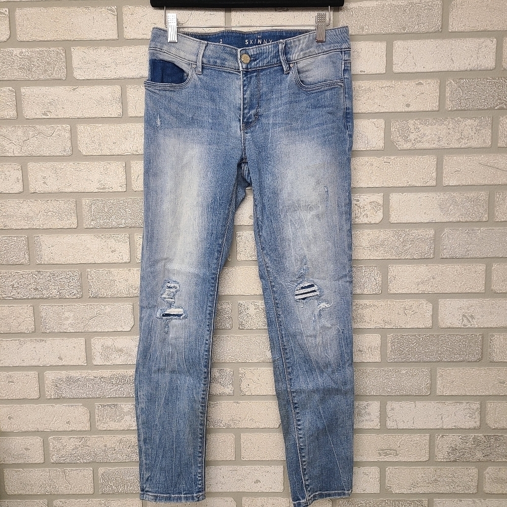 WHBM The Skinny Crop Denim Jeans Size 2